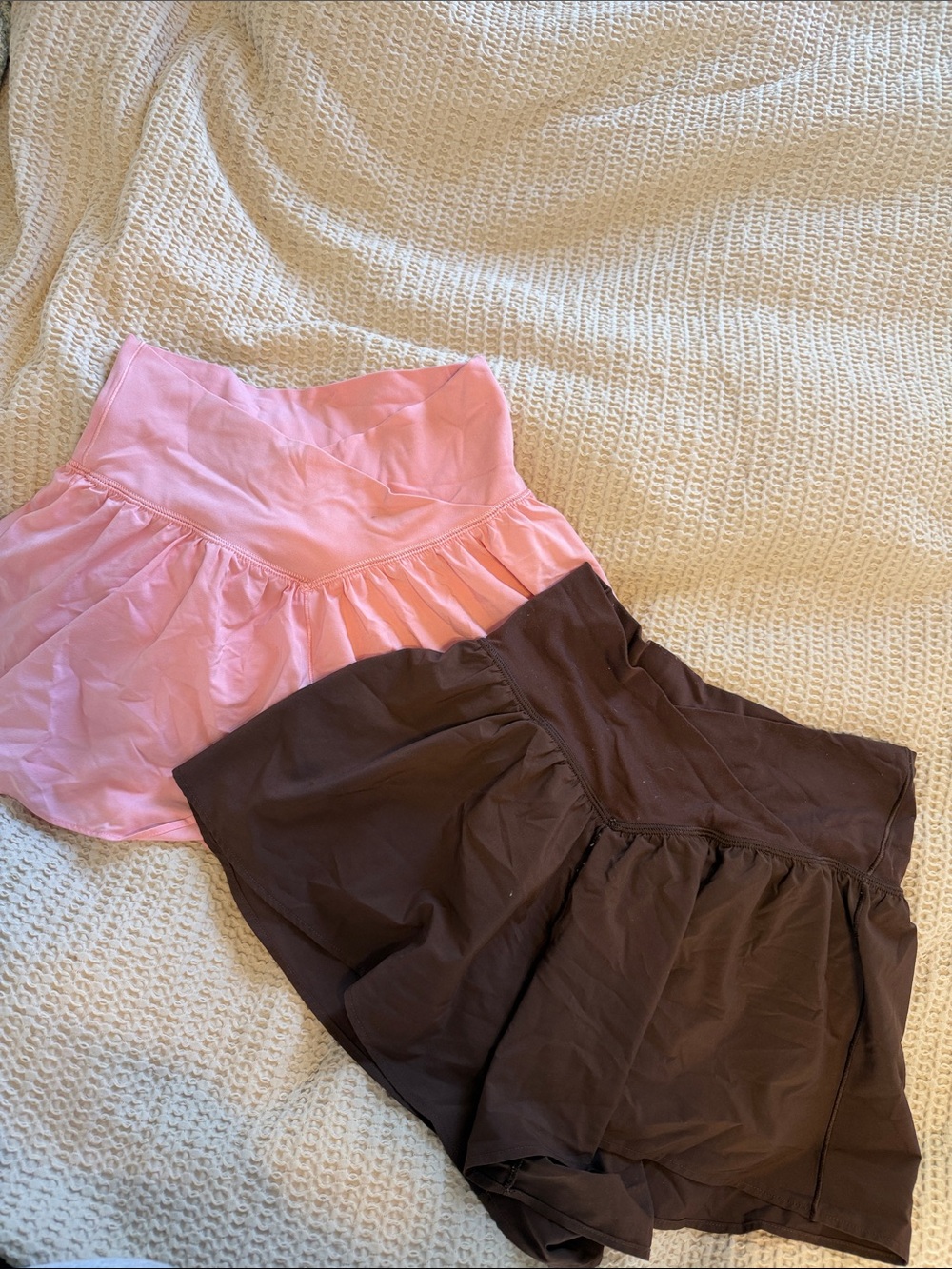 Pink and Brown Athletic Skorts